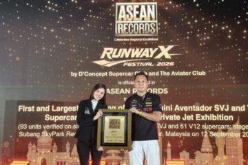D’Concept Supercar Club and The Aviator Club Recognised by ASEAN Records for Landmark Lamborghini and Private Aviation Gathering